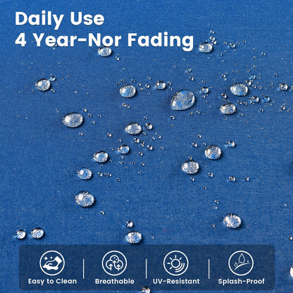 OVIOS Ensemble de 9 pièces en rotin pour extérieur avec chaise pivotante et table à feu.