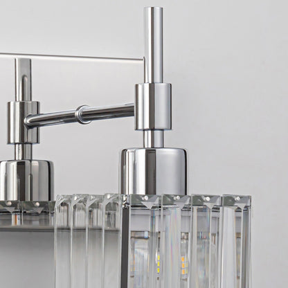 Ora - Lustres de salle de bain modernes à cristaux, à intensité variable, pour miroir, éclairage de vanité glamour