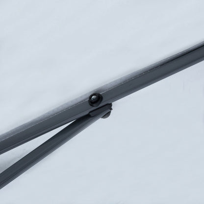 Outsunny Carriole de jardin à 2 roues, capacité de 100 kg, avec poignée ergonomique, pour jardin, cour, terrasse, balcon, etc.