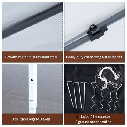 Outsunny Carriole de jardin à 2 roues, capacité de 100 kg, avec poignée ergonomique, pour jardin, cour, terrasse, balcon, etc.