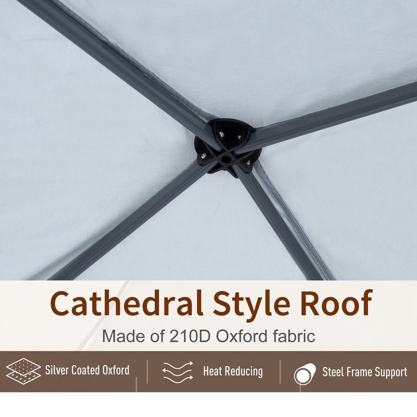 Outsunny Carriole de jardin à 2 roues, capacité de 100 kg, avec poignée ergonomique, pour jardin, cour, terrasse, balcon, etc.