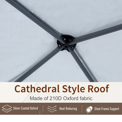 Outsunny Carriole de jardin à 2 roues, capacité de 100 kg, avec poignée ergonomique, pour jardin, cour, terrasse, balcon, etc.