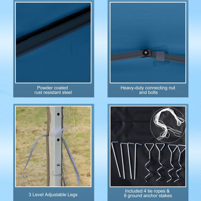 Outsunny Carriole de jardin à 2 roues, capacité de 100 kg, avec poignée ergonomique, pour jardin, cour, terrasse, balcon, etc.