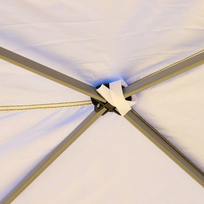 Caravane Pop-up Outsunny robuste avec cadre solide, toit pare-UV, sac de transport pour patio, jardin, plage, arrière-cour