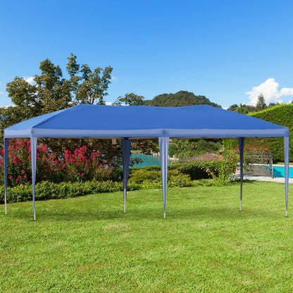 Caravane Pop-up Outsunny robuste avec cadre solide, toit pare-UV, sac de transport pour patio, jardin, plage, arrière-cour