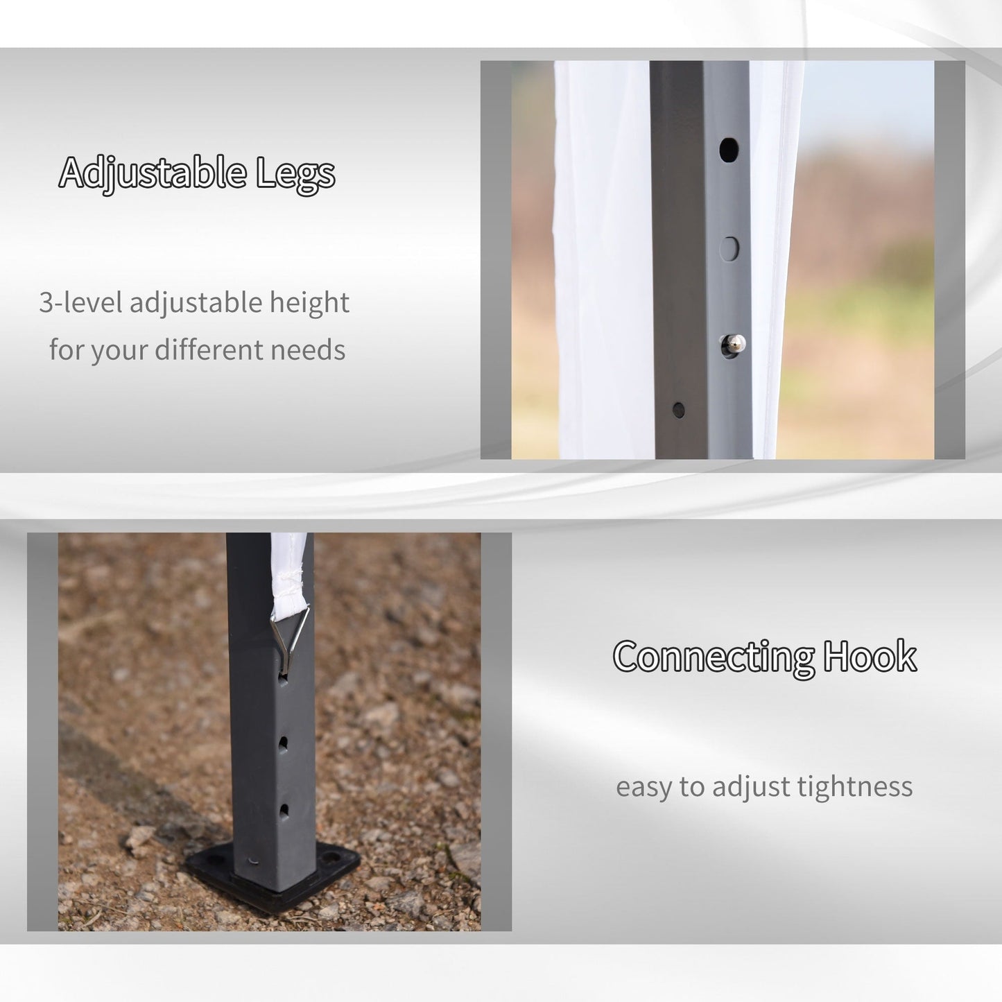 Caravane Pop-up Outsunny robuste avec cadre solide, toit pare-UV, sac de transport pour patio, jardin, plage, arrière-cour