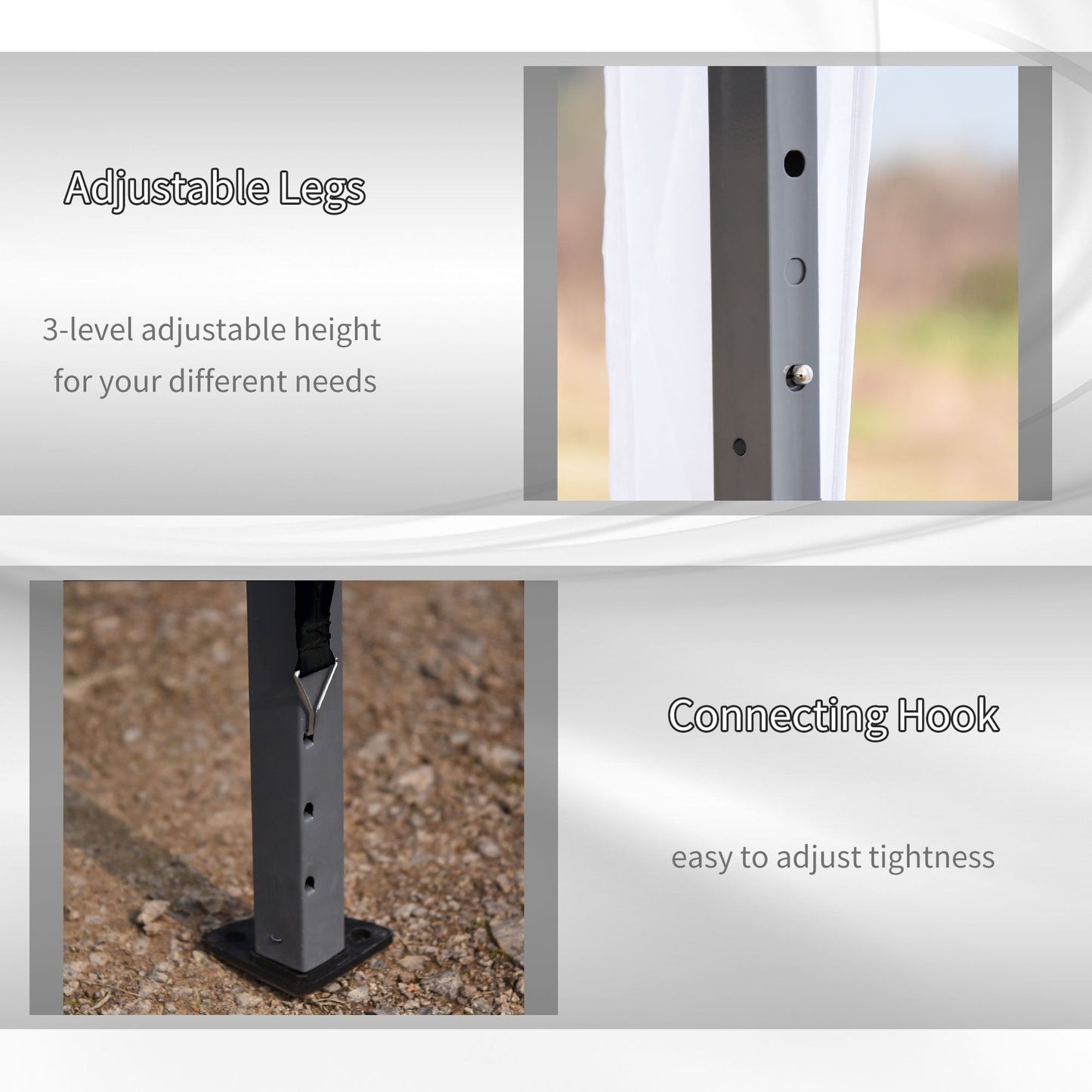 Caravane Pop-up Outsunny robuste avec cadre solide, toit pare-UV, sac de transport pour patio, jardin, plage, arrière-cour