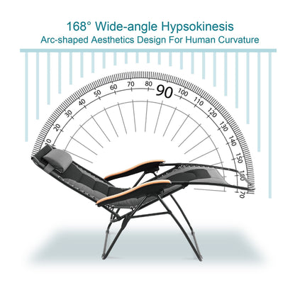 Fauteuil XL surdimensionné à dossier inclinable, avec accoudoirs larges, zéro gravité, rembourré et porte-gobelets - N/A