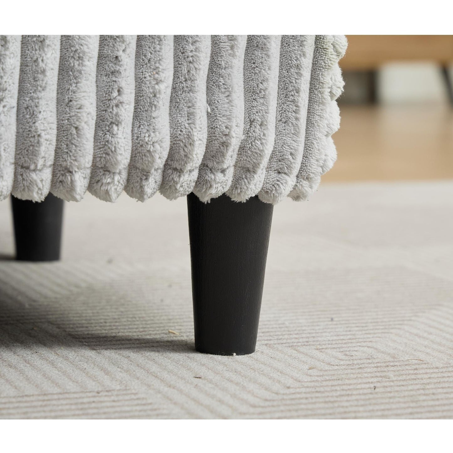 Canapé-lit gigogne en velours côtelé moelleux, taille extra-large, inclinable.