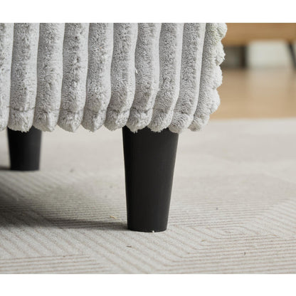 Canapé-lit gigogne en velours côtelé moelleux, taille extra-large, inclinable.