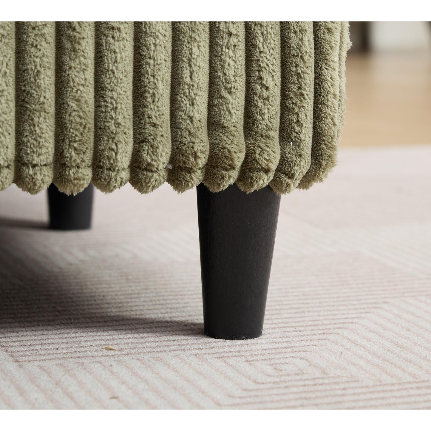 Canapé-lit gigogne en velours côtelé moelleux, taille extra-large, inclinable.