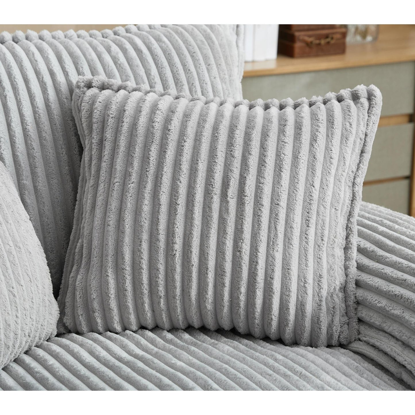 Canapé-lit gigogne en velours côtelé moelleux, taille extra-large, inclinable.