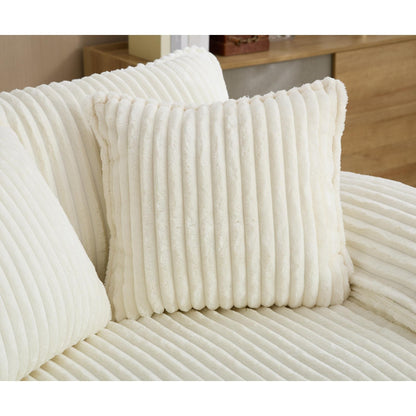 Canapé-lit gigogne en velours côtelé moelleux, taille extra-large, inclinable.