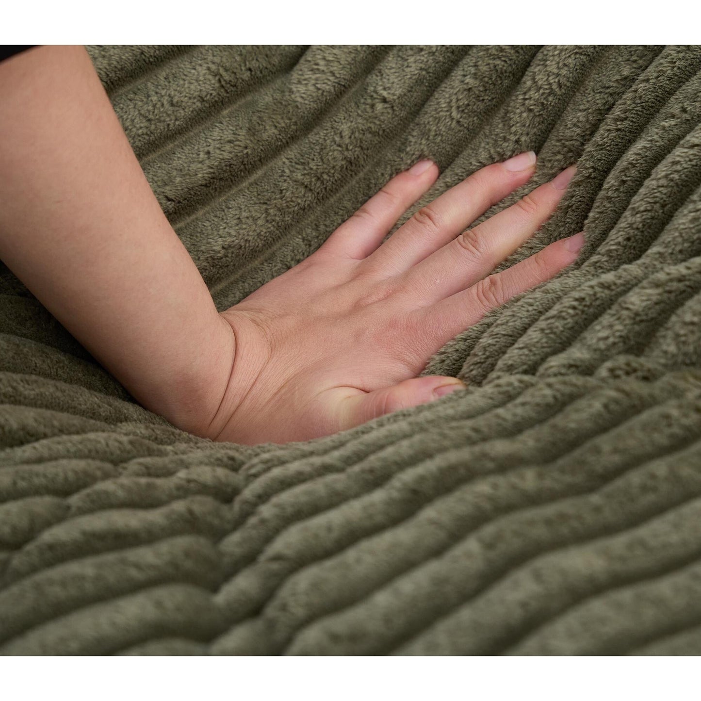 Canapé-lit gigogne en velours côtelé moelleux, taille extra-large, inclinable.