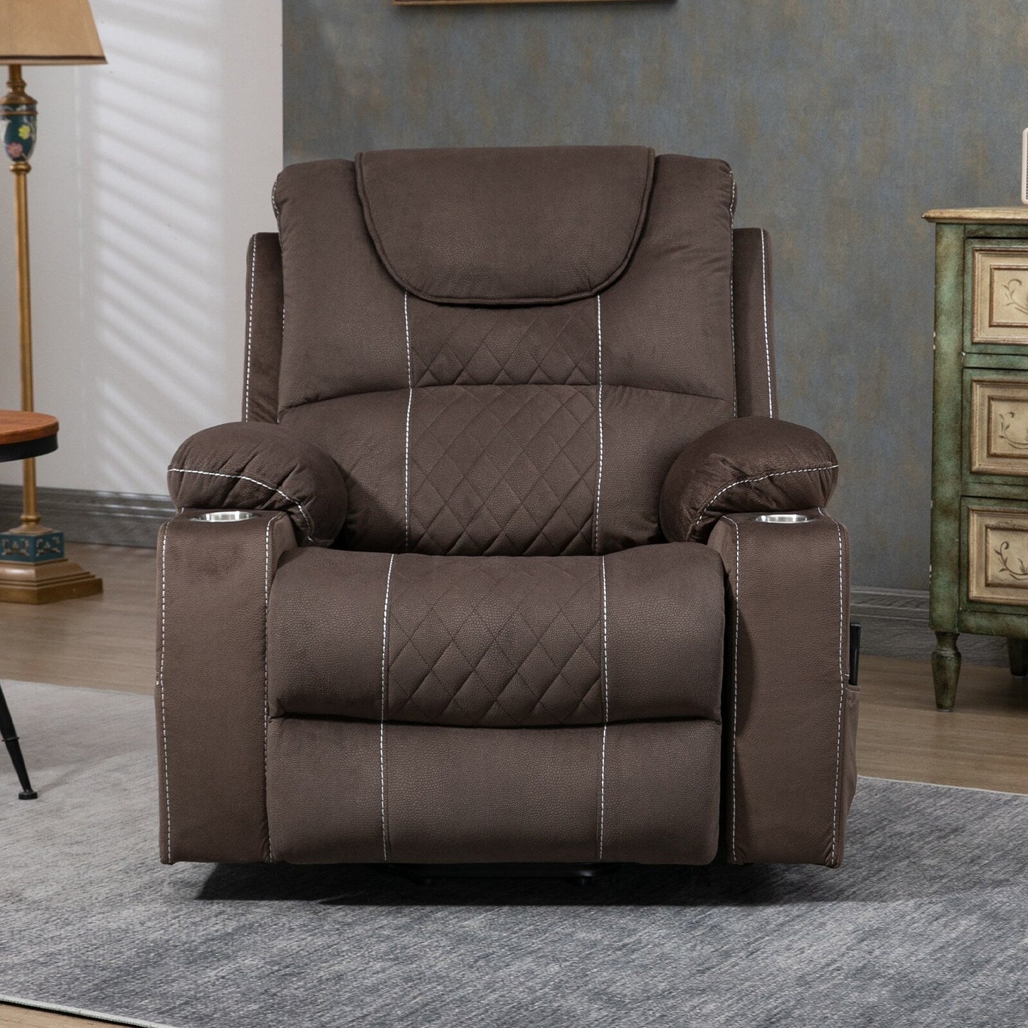 Fauteuil inclinable électrique surdimensionné, fauteuil releveur électrique pour personnes âgées, 400 lbs.
