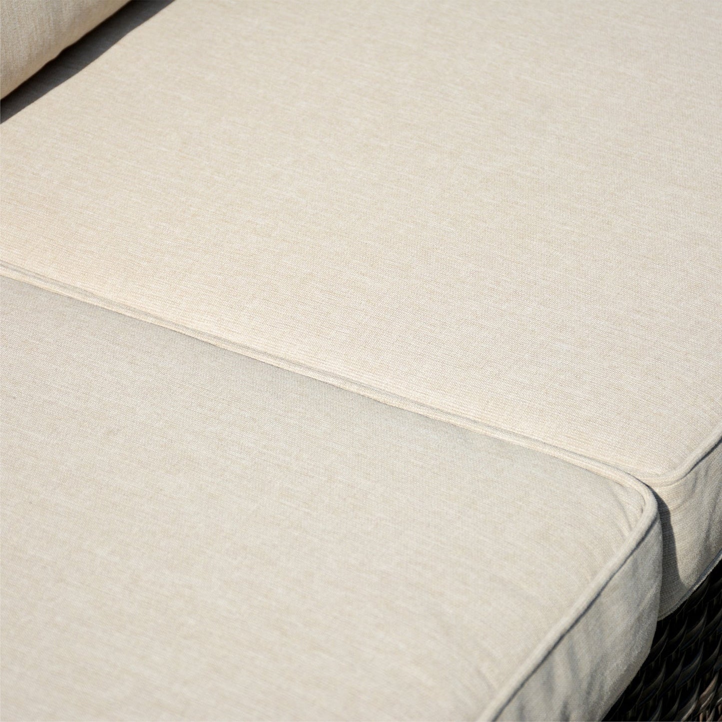 OVIOS Ensemble de meubles de jardin en osier pour extérieur, 5 pièces, avec dossier haut.