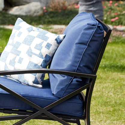 PATIO FESTIVAL Ensemble de salon d'extérieur 6 pièces avec 4 sièges et coussins