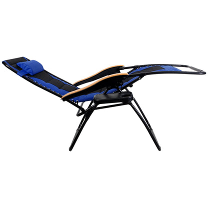 Fauteuil XL surdimensionné à dossier inclinable, avec accoudoirs larges, zéro gravité, rembourré et porte-gobelets - N/A