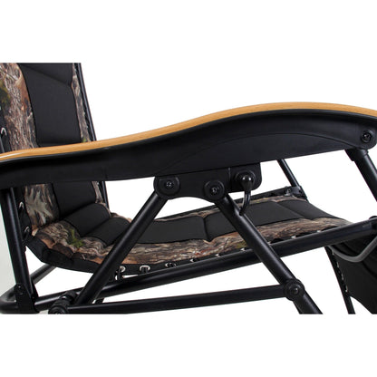 Fauteuil XL surdimensionné à dossier inclinable, avec accoudoirs larges, zéro gravité, rembourré et porte-gobelets - N/A