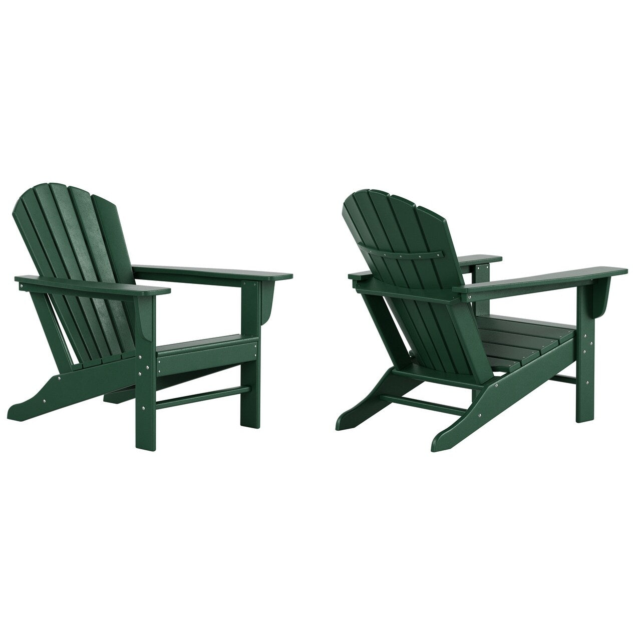Polytrends Altura Chaise de jardin Adirondack en polyrésine, résistante aux intempéries et écologique (lot de 2)