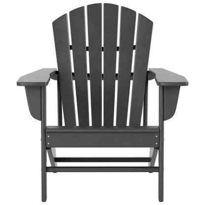 Polytrends Altura Chaise de jardin Adirondack en polyrésine, résistante aux intempéries et écologique (lot de 2)