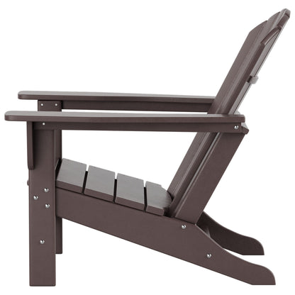 Polytrends Altura Chaise de jardin Adirondack en polyrésine, résistante aux intempéries et écologique (lot de 2)