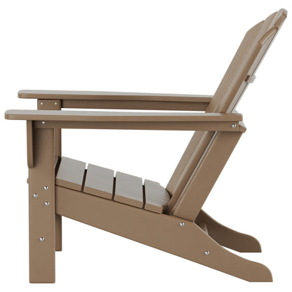 Polytrends Altura Chaise de jardin Adirondack en polyrésine, résistante aux intempéries et écologique (lot de 2)