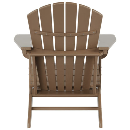 Polytrends Altura Chaise de jardin Adirondack en polyrésine, résistante aux intempéries et écologique (lot de 2)