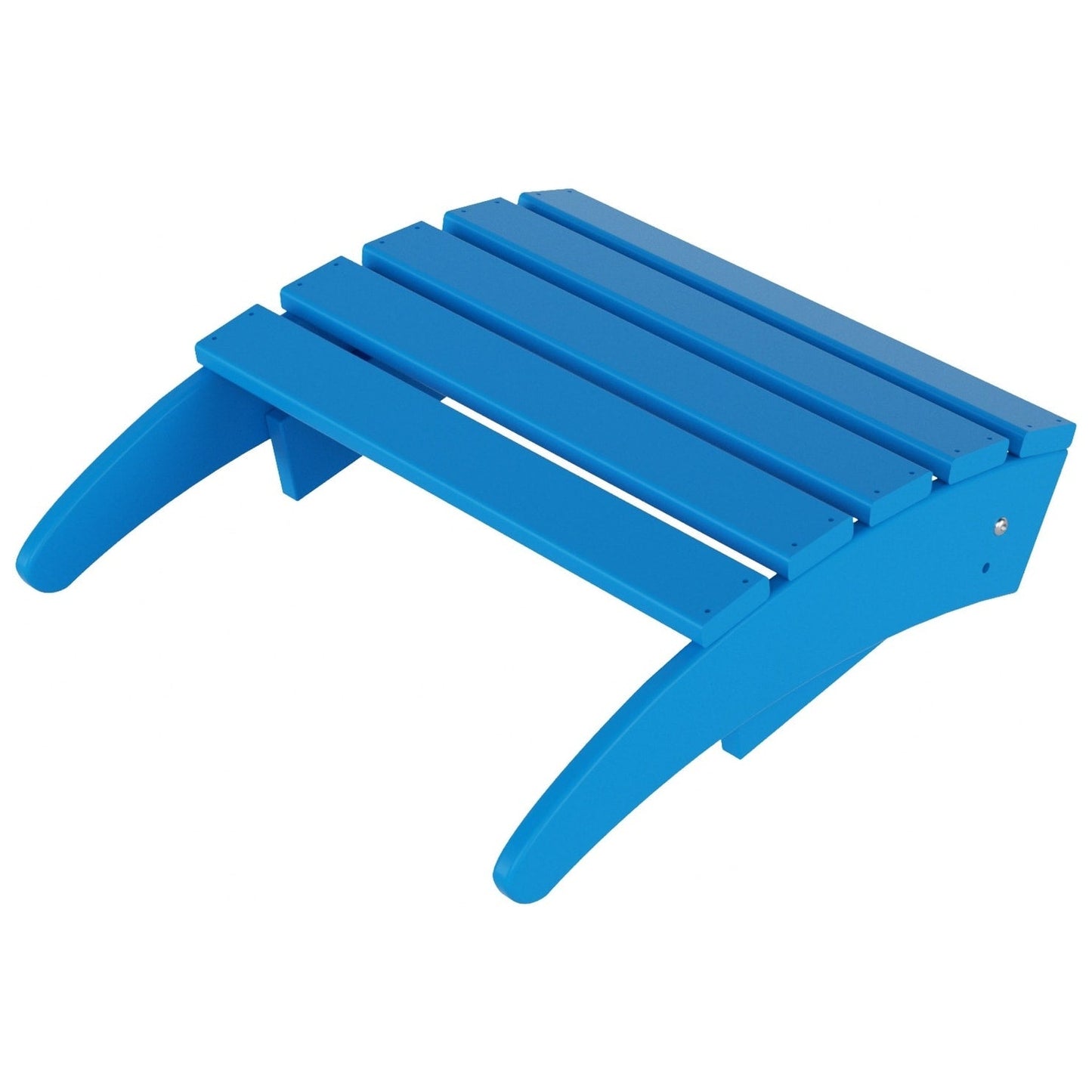 Chaise de jardin pliante Adirondack Polytrends Laguna en HDPE, résistante aux intempéries, avec pouf (ensemble 2 pièces)