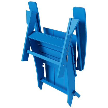 Chaise Adirondack pliante moderne, écologique et résistante aux intempéries, idéale pour usage commercial et résidentiel, de la marque Polytrends Shoreside.