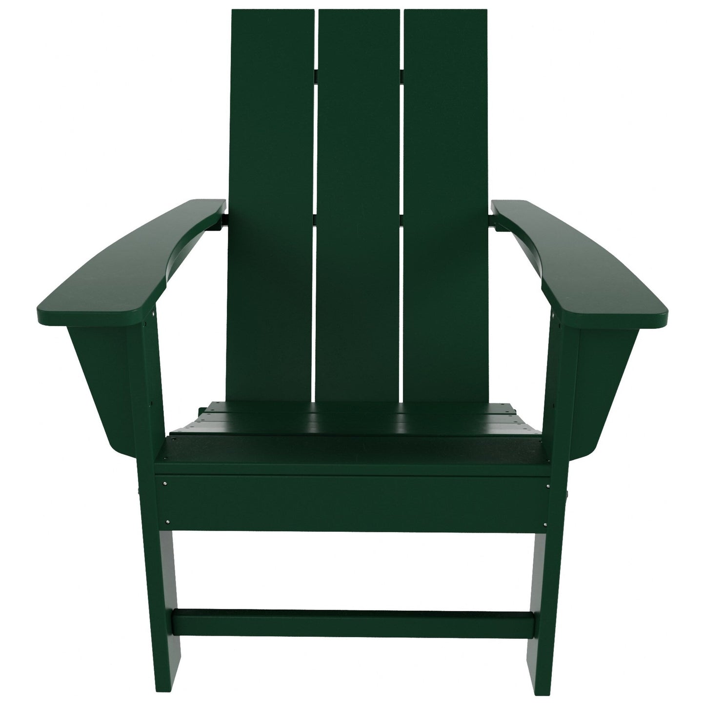 Chaise Adirondack pliante moderne, écologique et résistante aux intempéries, idéale pour usage commercial et résidentiel, de la marque Polytrends Shoreside.