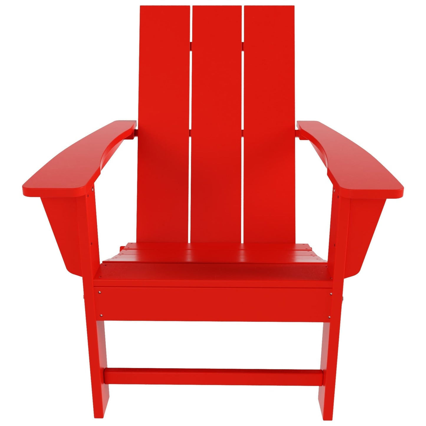 Chaise Adirondack pliante moderne, écologique et résistante aux intempéries, idéale pour usage commercial et résidentiel, de la marque Polytrends Shoreside.