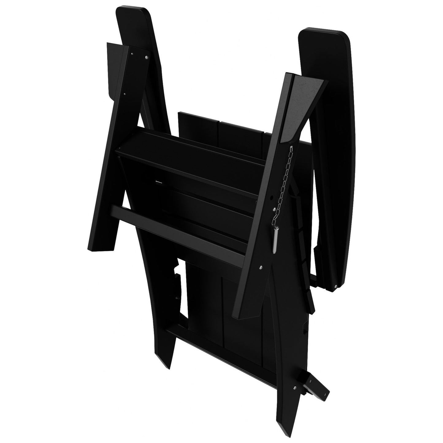 Chaise Adirondack pliante moderne, écologique et résistante aux intempéries, idéale pour usage commercial et résidentiel, de la marque Polytrends Shoreside.