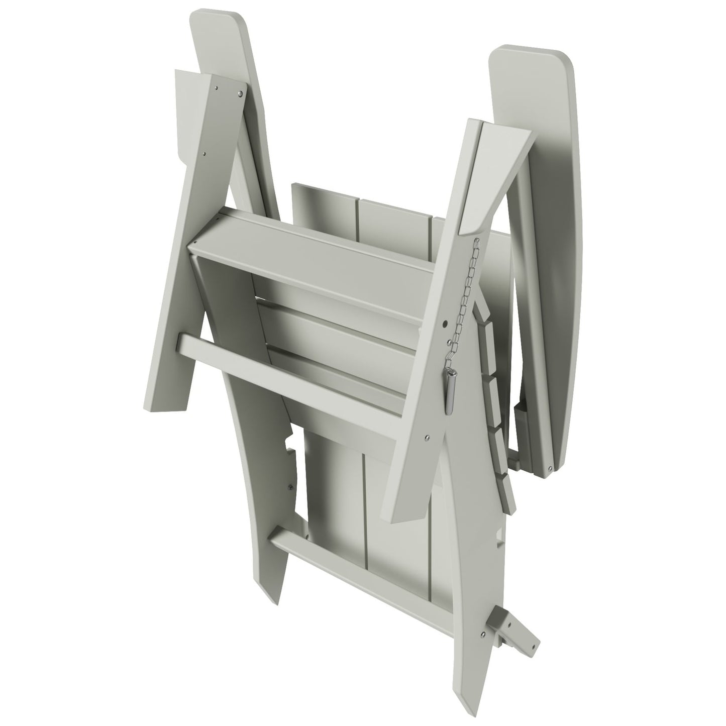 Chaise Adirondack pliante moderne, écologique et résistante aux intempéries, idéale pour usage commercial et résidentiel, de la marque Polytrends Shoreside.