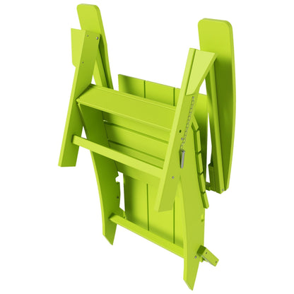 Chaise Adirondack pliante moderne, écologique et résistante aux intempéries, idéale pour usage commercial et résidentiel, de la marque Polytrends Shoreside.