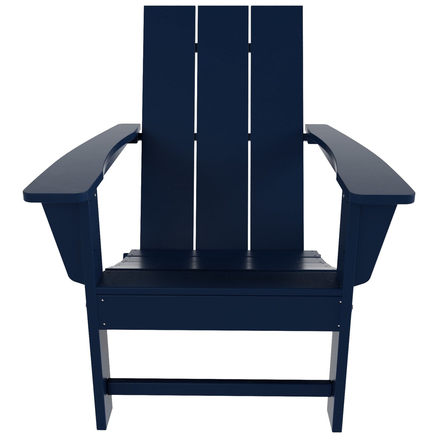 Chaise Adirondack pliante moderne, écologique et résistante aux intempéries, idéale pour usage commercial et résidentiel, de la marque Polytrends Shoreside.