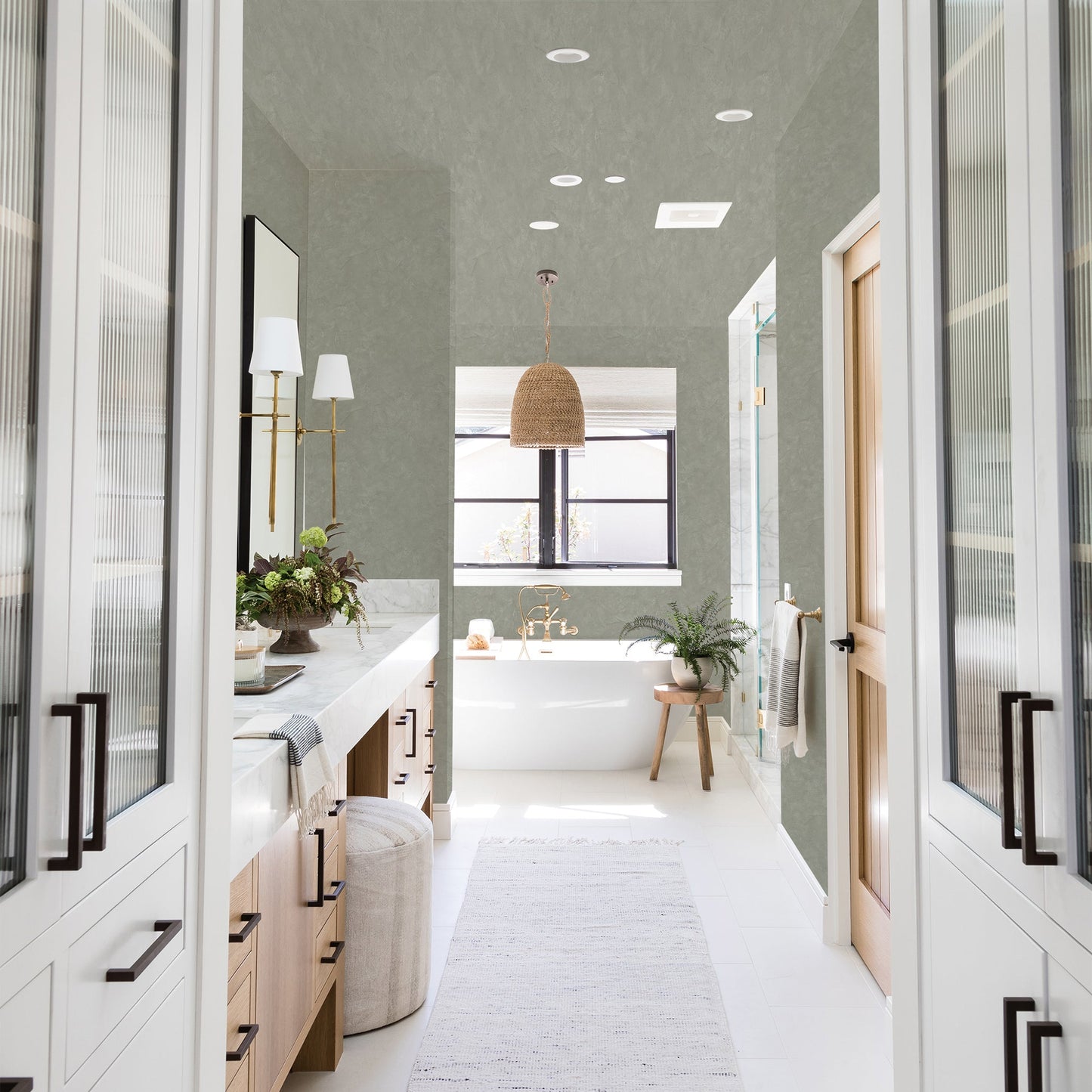 Papier peint imitation plâtre romain