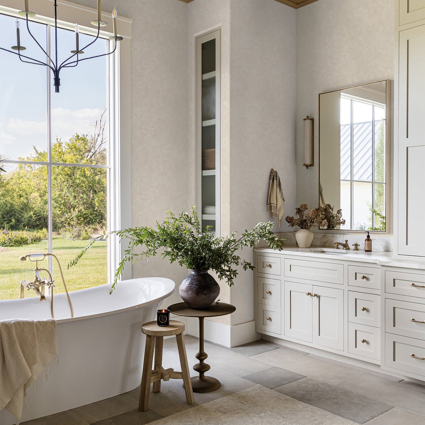 Papier peint imitation plâtre romain