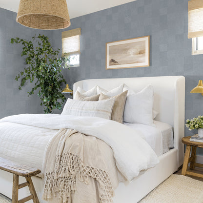 Papier peint à carreaux texturé