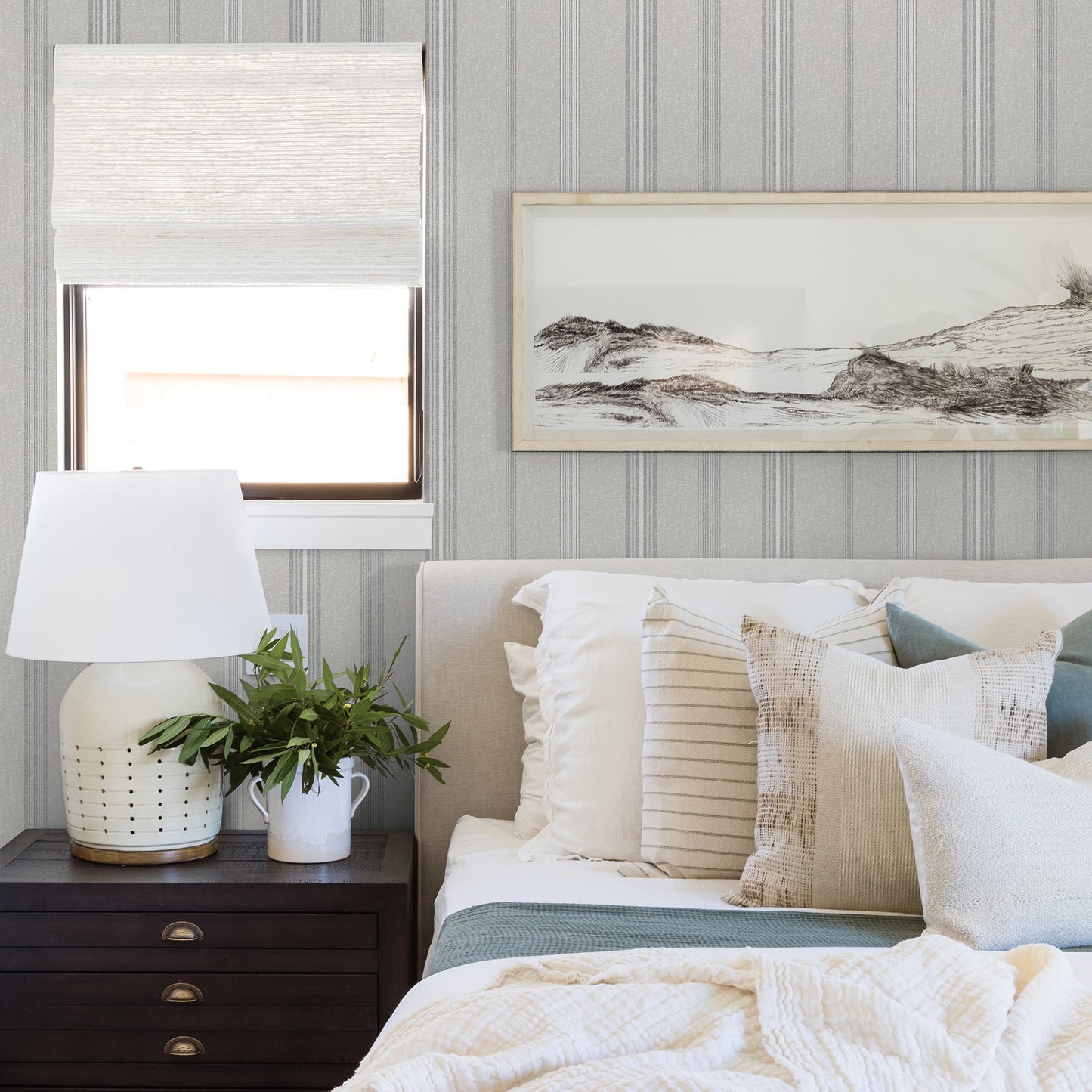 Papier peint rayé Anatolia