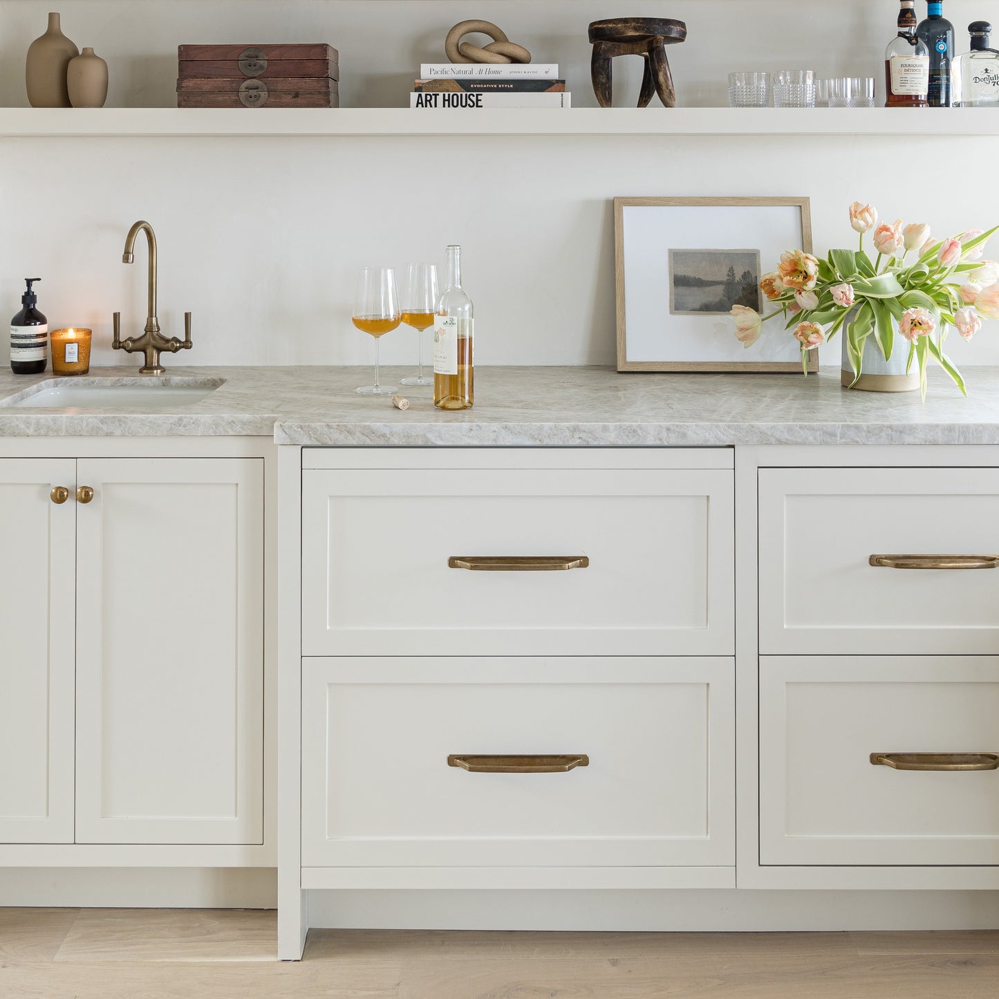 Poignée Monterey avec plaque de recouvrement