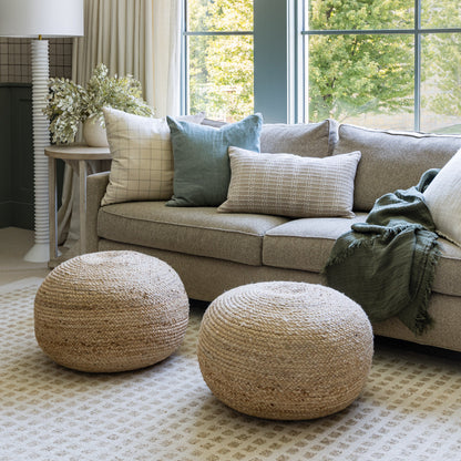 Coussin Stoffer - Beige / Ivoire