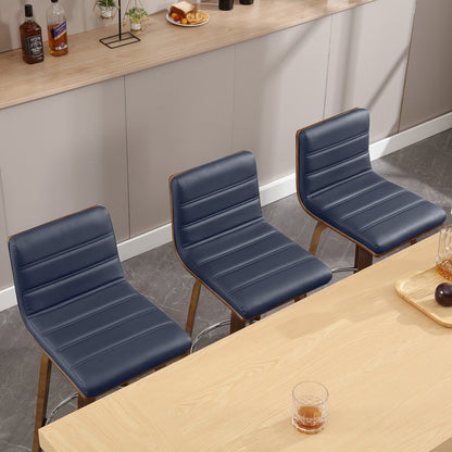 Tabourets de bar/hauts-sièges pivotants en simili cuir 26/29, lot de 2/3