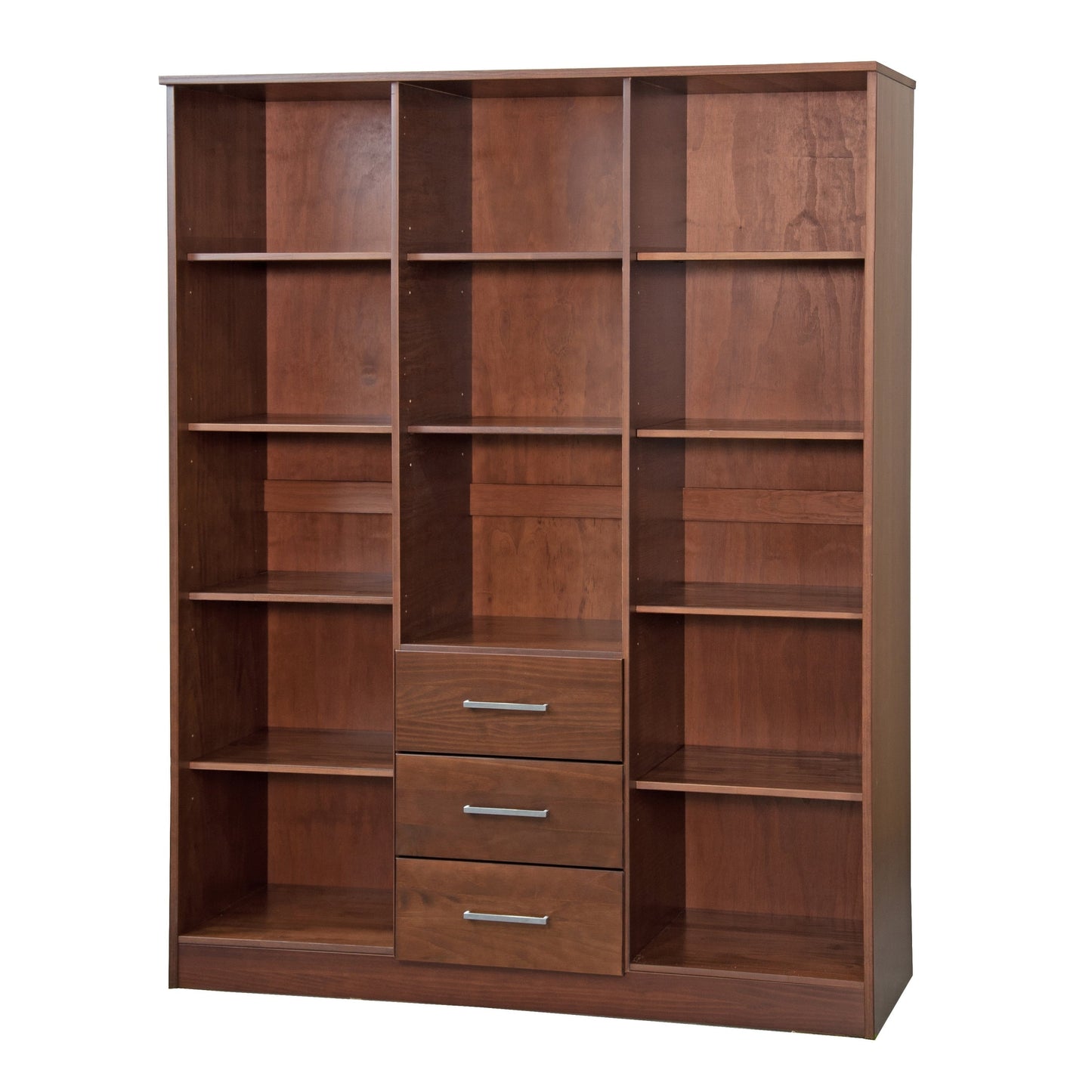 Palace Imports Armoire Cosmo 3 portes en bois massif avec portes en bois massif ou en miroir