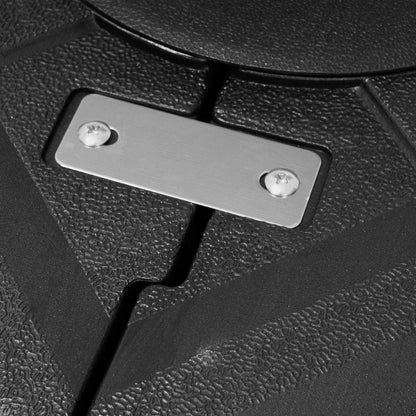 Pellebant Pied de parasol cantilever de terrasse de 220 lbs avec roulettes - N/A