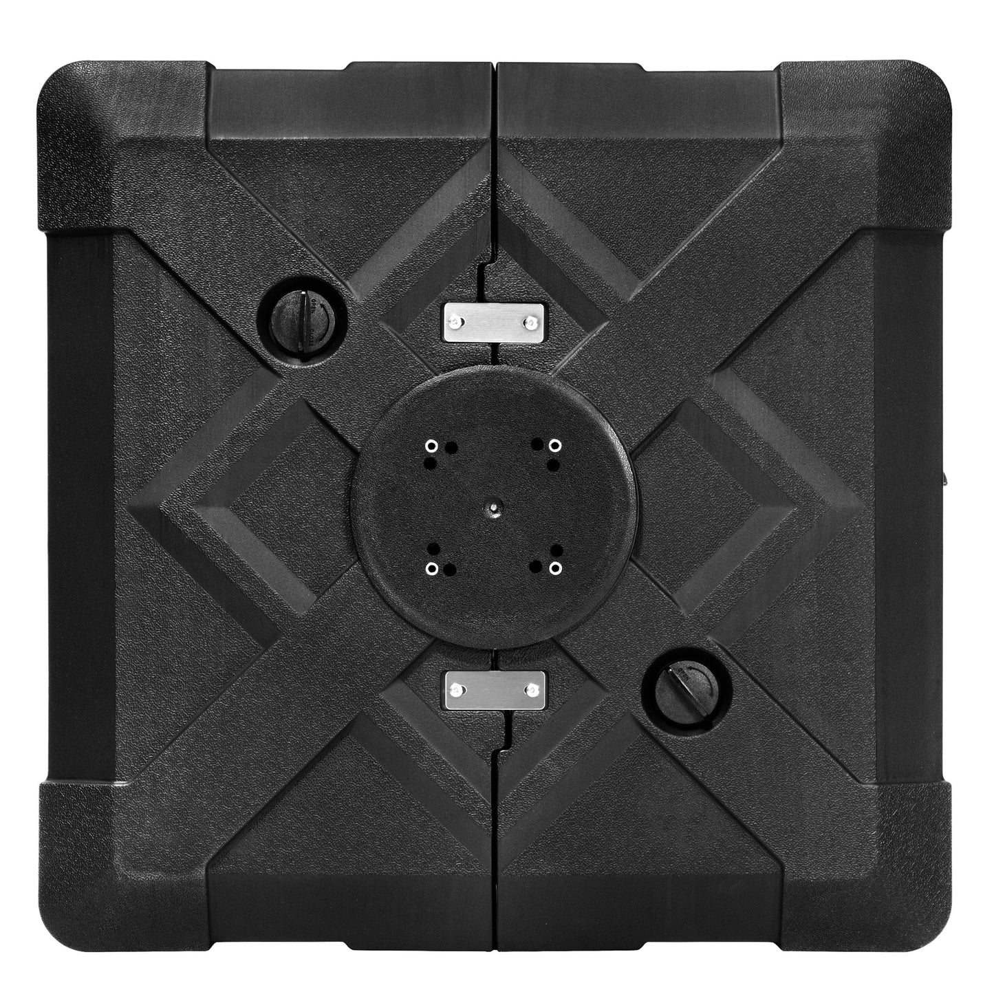 Pellebant Pied de parasol cantilever de terrasse de 220 lbs avec roulettes - N/A