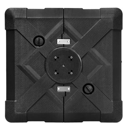 Pellebant Pied de parasol cantilever de terrasse de 220 lbs avec roulettes - N/A