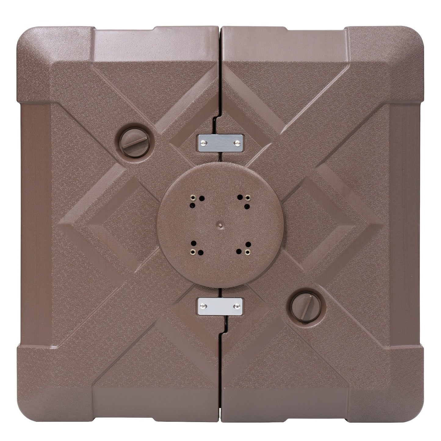 Pellebant Pied de parasol cantilever de terrasse de 220 lbs avec roulettes - N/A