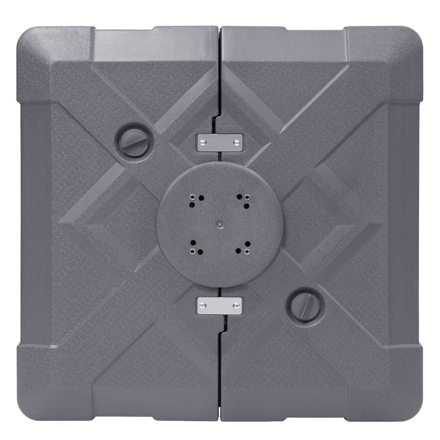 Pellebant Pied de parasol cantilever de terrasse de 220 lbs avec roulettes - N/A