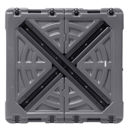 Pellebant Pied de parasol cantilever de terrasse de 220 lbs avec roulettes - N/A